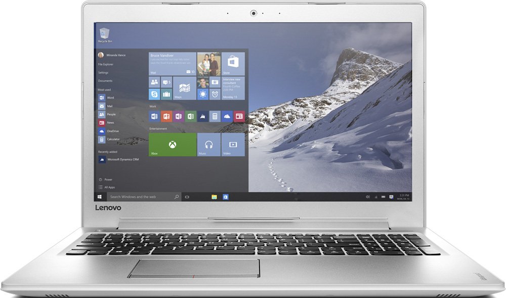 Ноутбук Lenovo 510-15IKB White, (80SV004NRK) Intel Core i5-7200U