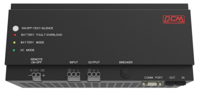 ���� ������ ���� �������������� ������� Powercom DRU 850VA/510W, DIN Rail, 230V, RS-232, 2 year warranty (1114019) ��������-�������� ������������