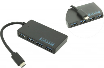   USB- Hub 4 ports, Black - 