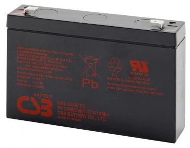 ���� ������ �������������� ������� CSB HRL634W (6V, 9Ah) ������ F2 ��������-�������� ������������