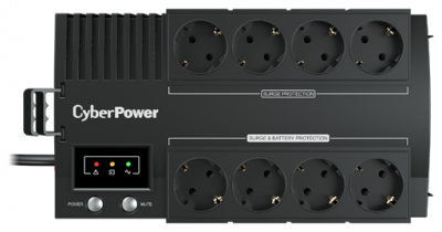 ���� ������ ��� CyberPower BS650E NEW black 650VA USB (4+4 EURO) ��������-�������� ������������