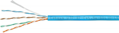 ������ ������� Cabeus UTP-4P-Cat.5e-SOLID-LSZH-BL-100 �����