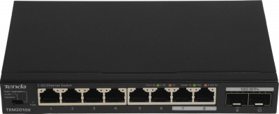 ���������� Tenda TEM2010X ������, L2 8x2.5����/� 2SFP+ �������������