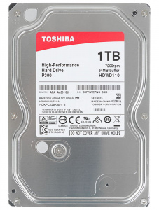 Жесткий диск Toshiba P300 HDWD110UZSVA, 1000 Gb HDD 1000 Гб, 3.5 дюймов (SATA-III) • для настольного ПК — купить за 2465 руб.