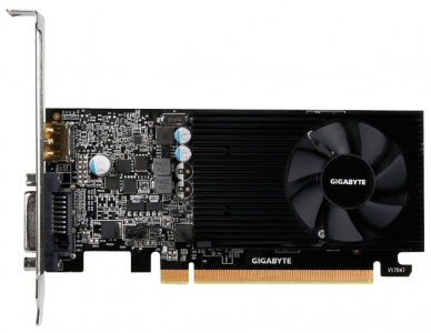  Gigabyte GeForce GT 1030 Low Profile 2G (2Gb GDDR5, DVI-D + HDMI)