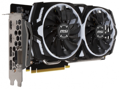  MSI GeForce GTX 1060 ARMOR 3G OCV1 (GDDR5, DVI-D + 2xHDMI + 2xDP)