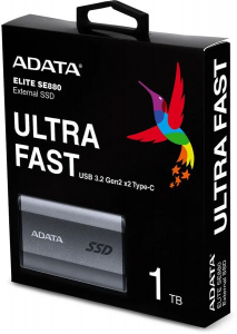 ���� ������ SSD-���������� ADATA Elite SE880 1Tb USB-C AELI-SE880-1TCGY ��������-�������� ������������
