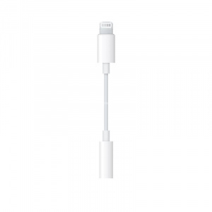  Apple Lightning to 3.5 mm Headphone Jack Adapter (MMX62ZM/A)