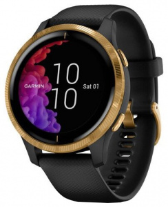 - Garmin Venu, GPS, Wi-Fi, (010-02173-33) Black-Gold