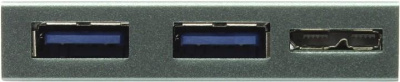 ���� ������ USB-��� 5bites HB34-302PGY (4x USB 3.0, ��������), Silver ��������-�������� ������������