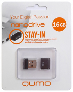    Qumo nanoDrive 16Gb, Black (RTL) - 