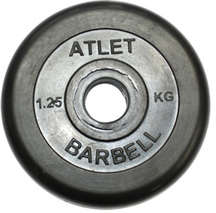 ���� ������ ���� ��� ������ MB Barbell Atlet MB-AtletB26-1,25, ������������ black ��������-�������� ������������