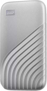   SSD-  Western Digital My Passport (WDBAGF0010BSL-WESN) 1, silver - 