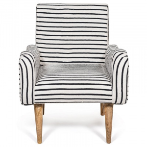  TetChair Secret De Maison Sondrio, black/white stripes