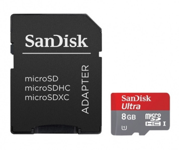     Sandisk Ultra microSDHC 8Gb + SD-, Imaging - 