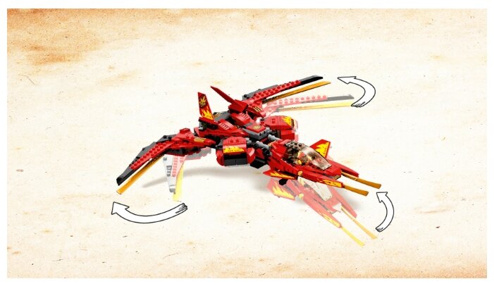 Конструктор LEGO Ninjago 71704 Истребитель Кая классический