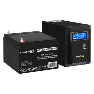 ���� ������ �������� ExeGate EX295986RUS + ������� 26A� EX282970RUS SineTower SZ-600.LCD.AVR.1SH ��������-�������� ������������