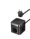 �������� ���������� Baseus PowerCombo Cube 3AC+2U+2C 30W 1.5m EU (BPS30-3E) ������
