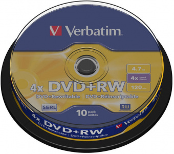 DVD- Verbatim 4.7 Gb, 4x, Cake Box (10)