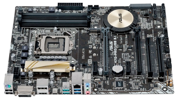 ASUS H170 PRO USB 3.1 ATX Intel H170 1x LGA1151 4x DDR4 2133 64