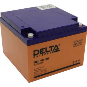 ���� ������ �������������� ������� Delta GEL 12-26 (12V, 26Ah) ��������-�������� ������������