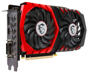  MSI GeForce GTX 1050 Ti Gaming (4Gb GDDR5, DVI-D + HDMI + DP)