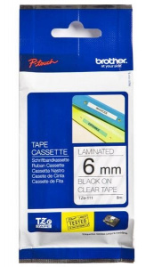       Brother TZ-E111 6mm Black - 