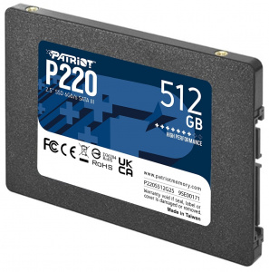SSD- Patriot Memory 512Gb SATA III P220S512G25