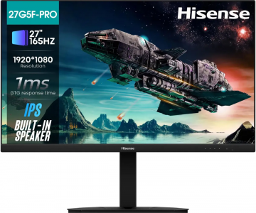 ���� ������ ������� 27" Hisense 27G5F-PRO 1920x1080, 165Hz, IPS LED, 1ms, HDMI/M/M/DP ��������-�������� ������������