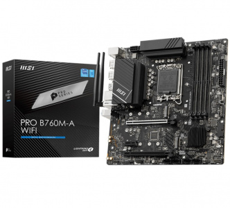 ����������� ����� MSI PRO B760M-A WIFI B760,LGA1700,4DDR5 mATX, WIFI