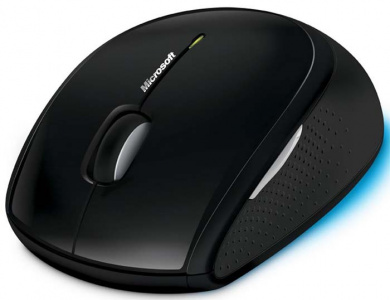 ���� ���� Microsoft Wireless Optical Mouse 5000 Black USB ��������-�������� ������������