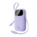 USB-����������� Baseus EnerFill FC31 Qpow 3 Digital Display with USB-C+iP Cables �����