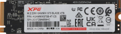 SSD- ADATA 4TB M.2 2280 AGAMMIXS70B-4T-CS