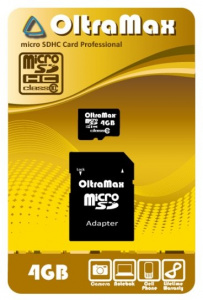     OltraMax MicroSDHC 4GB Class10,  SD - 