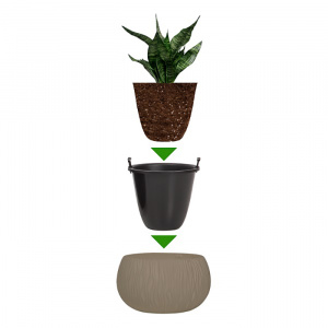 ����� Prosperplast SANDY BOWL DSK290-7529U, mocha