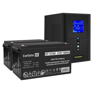 ���� ������ ��� ExeGate EX295988RUS + ������� 150A� EX282990RUS 2�� SineTower SZ-1500.LCD.AVR.2SH.1C13. ��������-�������� ������������