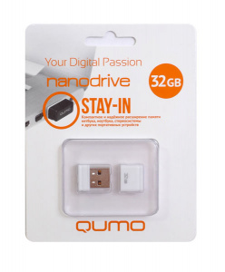    Qumo nanoDrive 32Gb, White - 