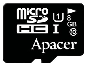     Apacer microSDHC Card Class 10 UHS-I U1 8Gb - 