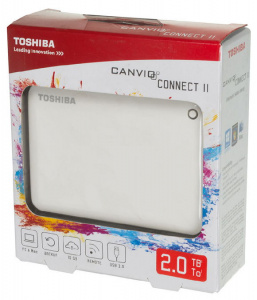      Toshiba Canvio Connect II 1TB, White - 