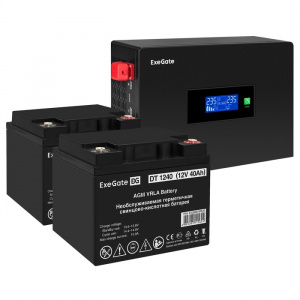 ���� ������ �������� ��� EX295994RUS + ������� 40A� EX282976RUS 2�� ExeGate IdealSine SR-1500.LCD.2SH ��������-�������� ������������