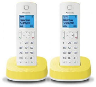    DECT Panasonic KX-TG312RUR White/Yellow - 