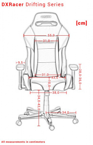   DXRacer Drifting OH/DF73/NC, Black brown