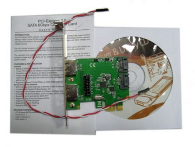 SATA- Speed Dragon EST10A-1  2x HDD (2x SATA-III, 2x eSATA, PCI-E x1)