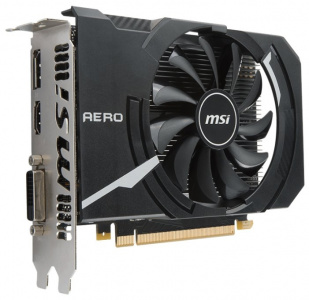  MSI GeForce GTX 1050 Ti AERO ITX OC (4Gb GDDR5, DVI-D + HDMI + DP)