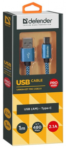  USB Defender to Type-C 1m   blue