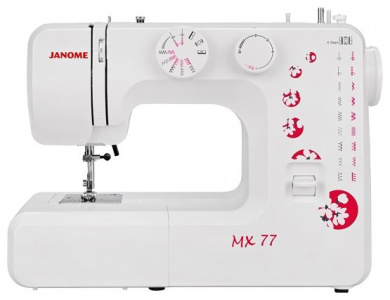 ���� ������ ������� ������ Janome �X77, white with print ��������-�������� ������������