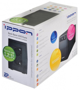 ���� ������ ��� Ippon Back Basic 850, black ��������-�������� ������������