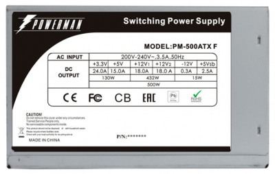 ���� ������� Powerman PM-500ATX-F 500W