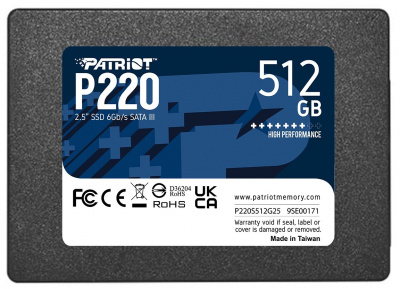SSD- Patriot Memory 512Gb SATA III P220S512G25