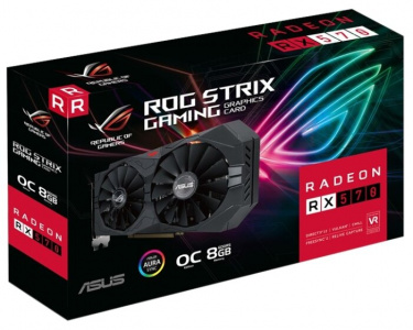  ASUS ATI RX 570 ROG-STRIX-RX570-O8G-GAMING AMD Radeon RX 570 PCI-E 8Gb